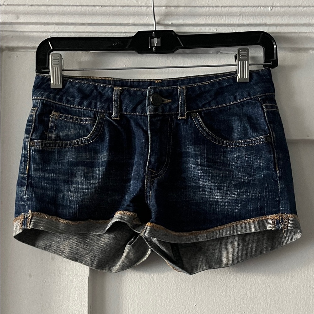 H&M Dark Blue Denim Jean Shorts